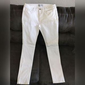 Wonderful White Wax Jeans -Lots of Stretch!